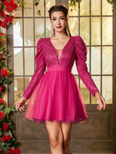 Double Crazy Women's Fashionable Glitter Sheer Dress With Slip Dress
